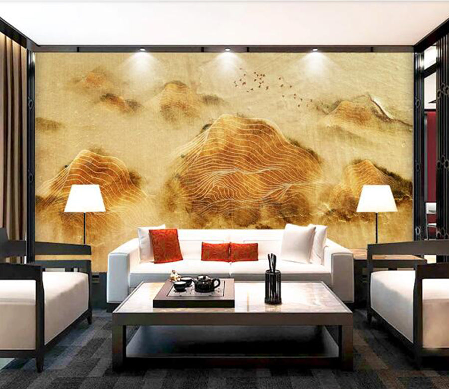 3D Mountain Pattern WC937 Wall Murals