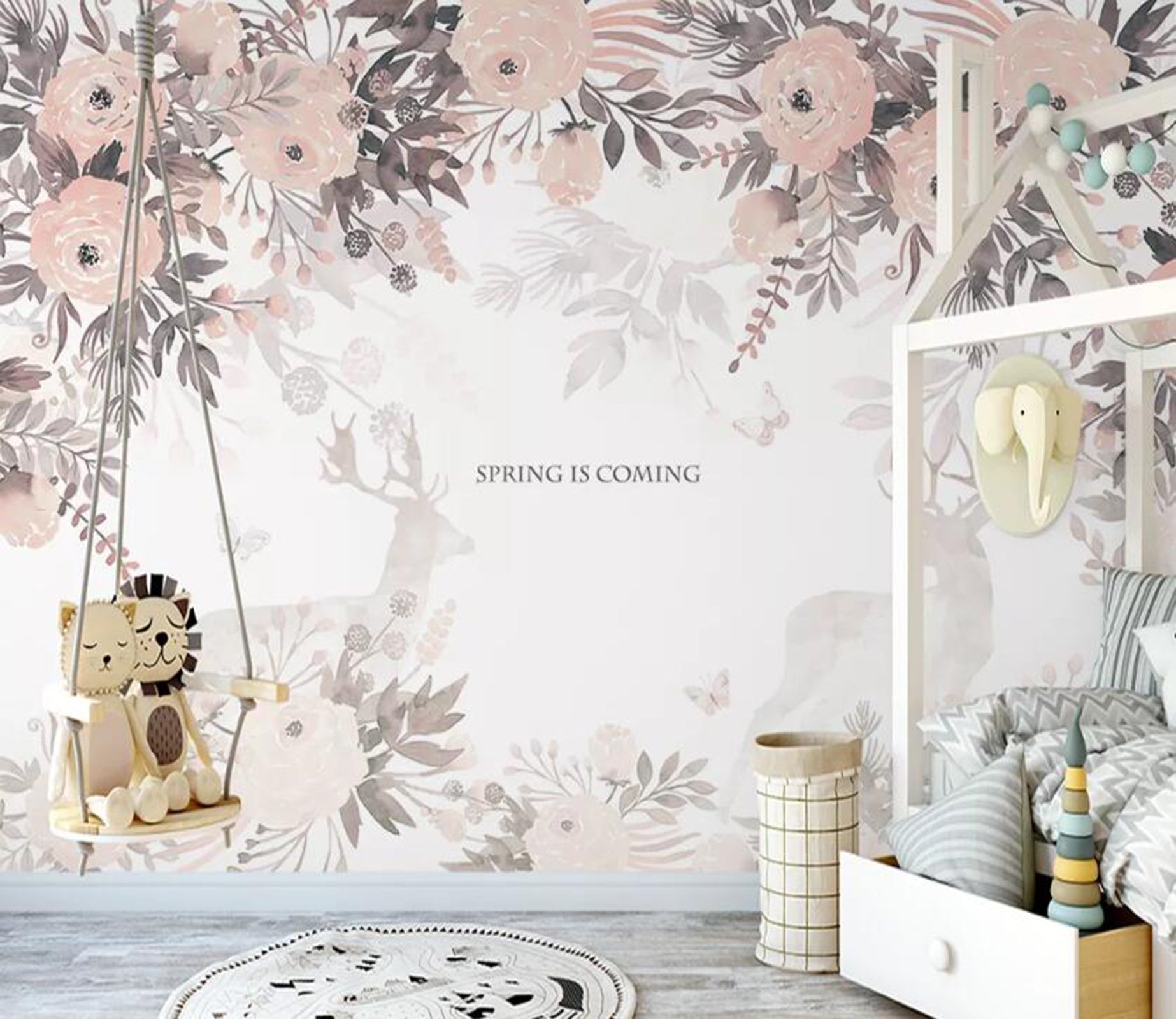 3D Colored Flowers WC73 Wall Murals Wallpaper AJ Wallpaper 2 