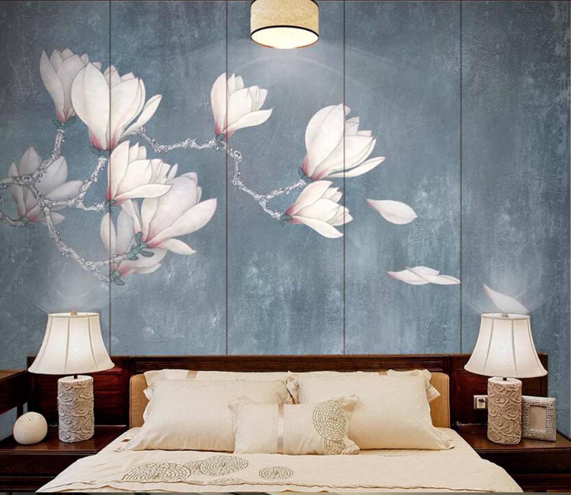 3D Magnolia WC46 Wall Murals Wallpaper AJ Wallpaper 2 