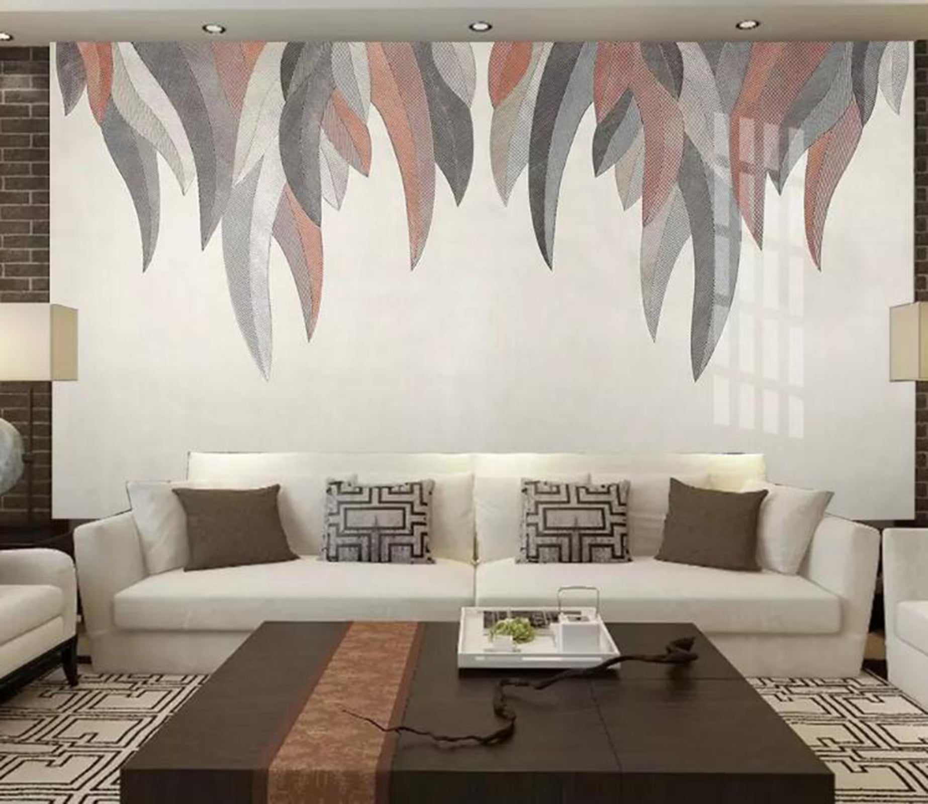 3D Colored Leaves WG62 Wall Murals Wallpaper AJ Wallpaper 2 