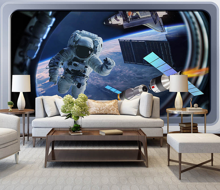 3D Space Astronaut WC064 Wall Murals