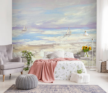 3D Hand Painted Waves 2613 Skromova Marina Wall Mural Wall Murals