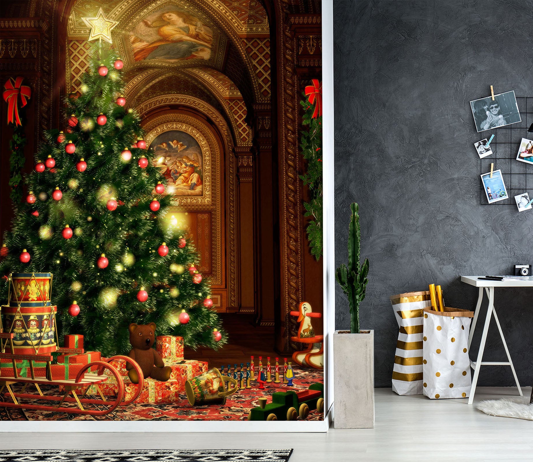 3D Christmas tree 1117 Wall Murals