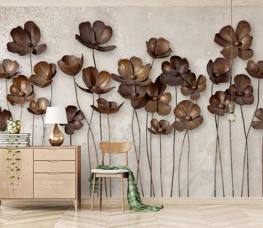 3D Iron Flower WC353 Wall Murals