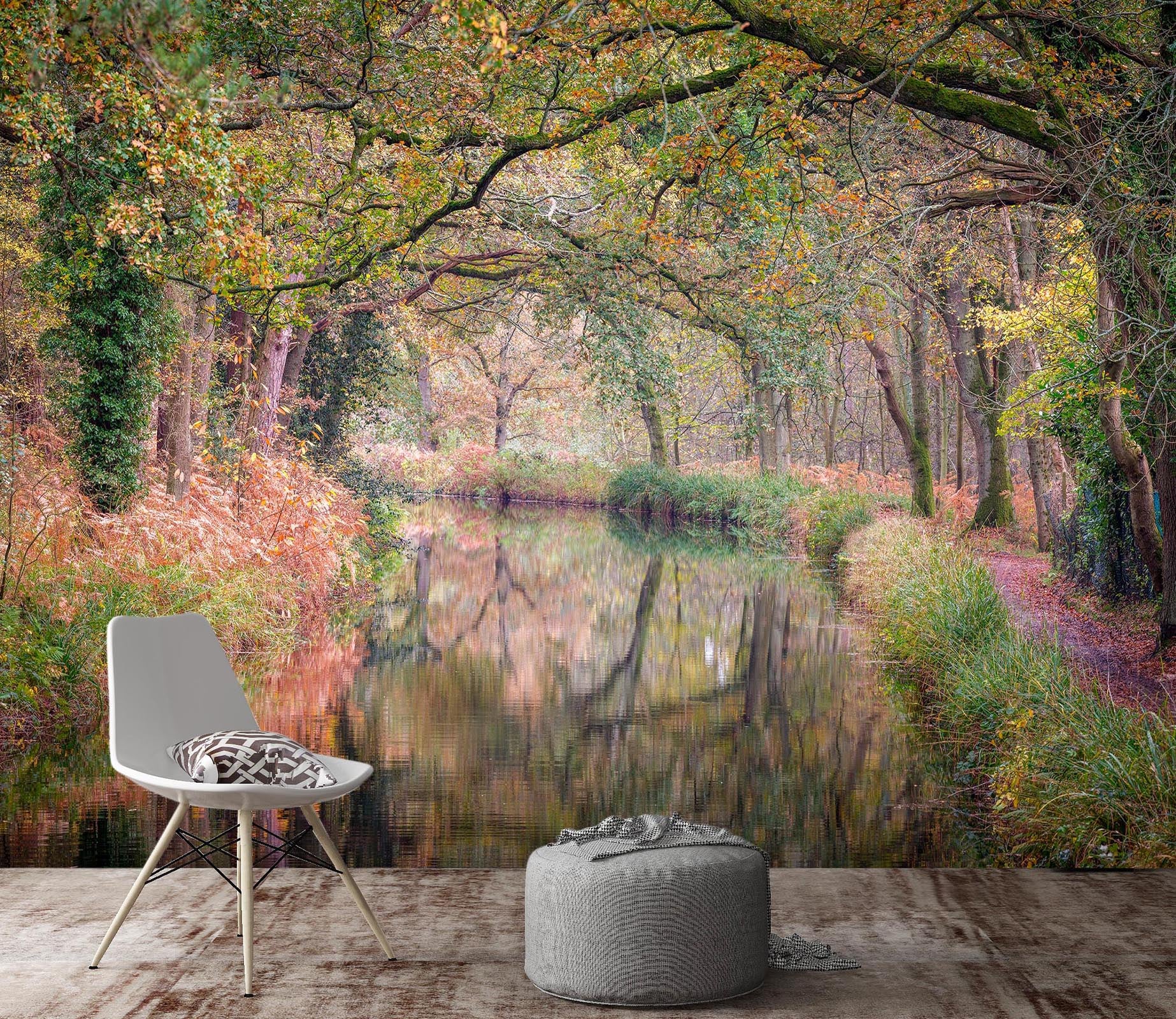 3D Branch River 6148 Assaf Frank Wall Mural Wall Murals