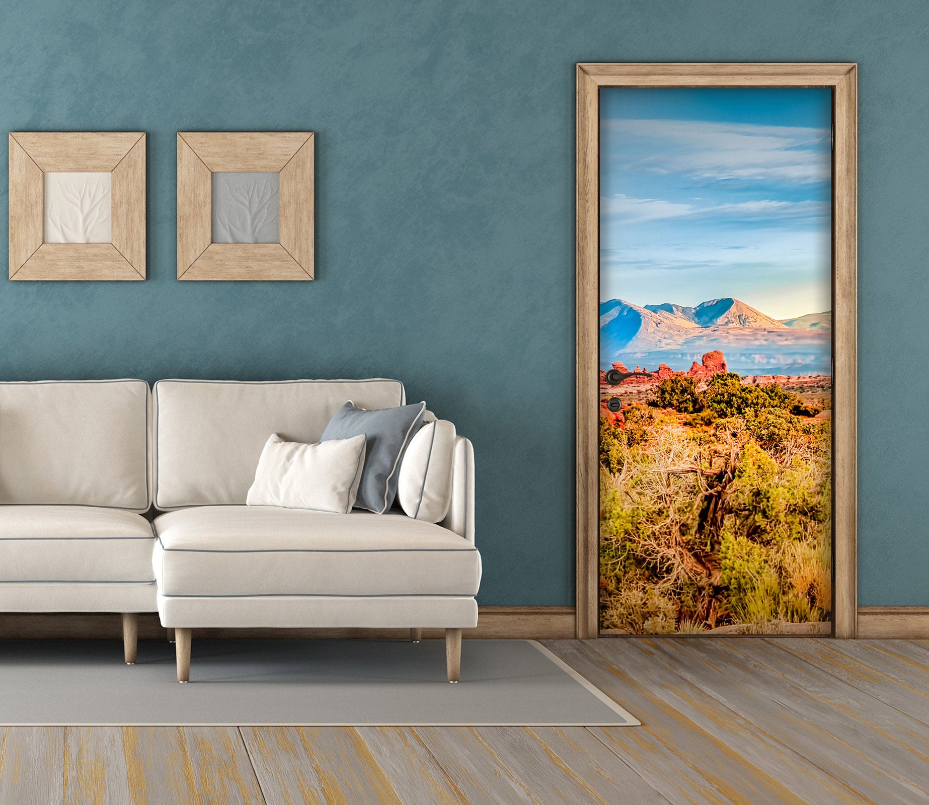 3D Meadow Mountains 107160 Beth Sheridan Door Mural