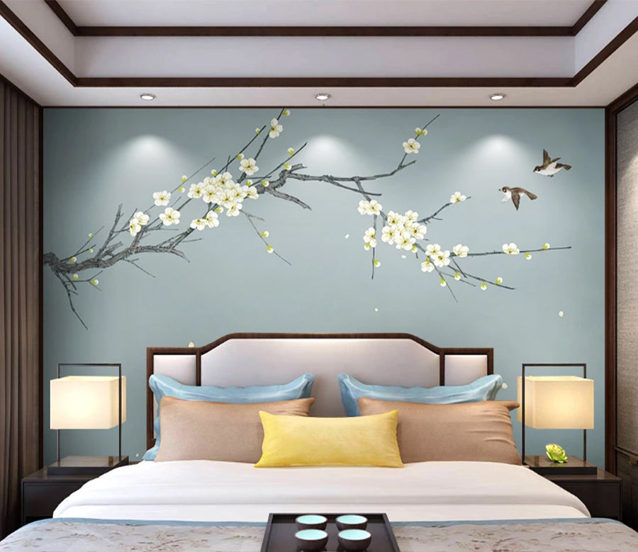 3D Petal Swallow WC2716 Wall Murals