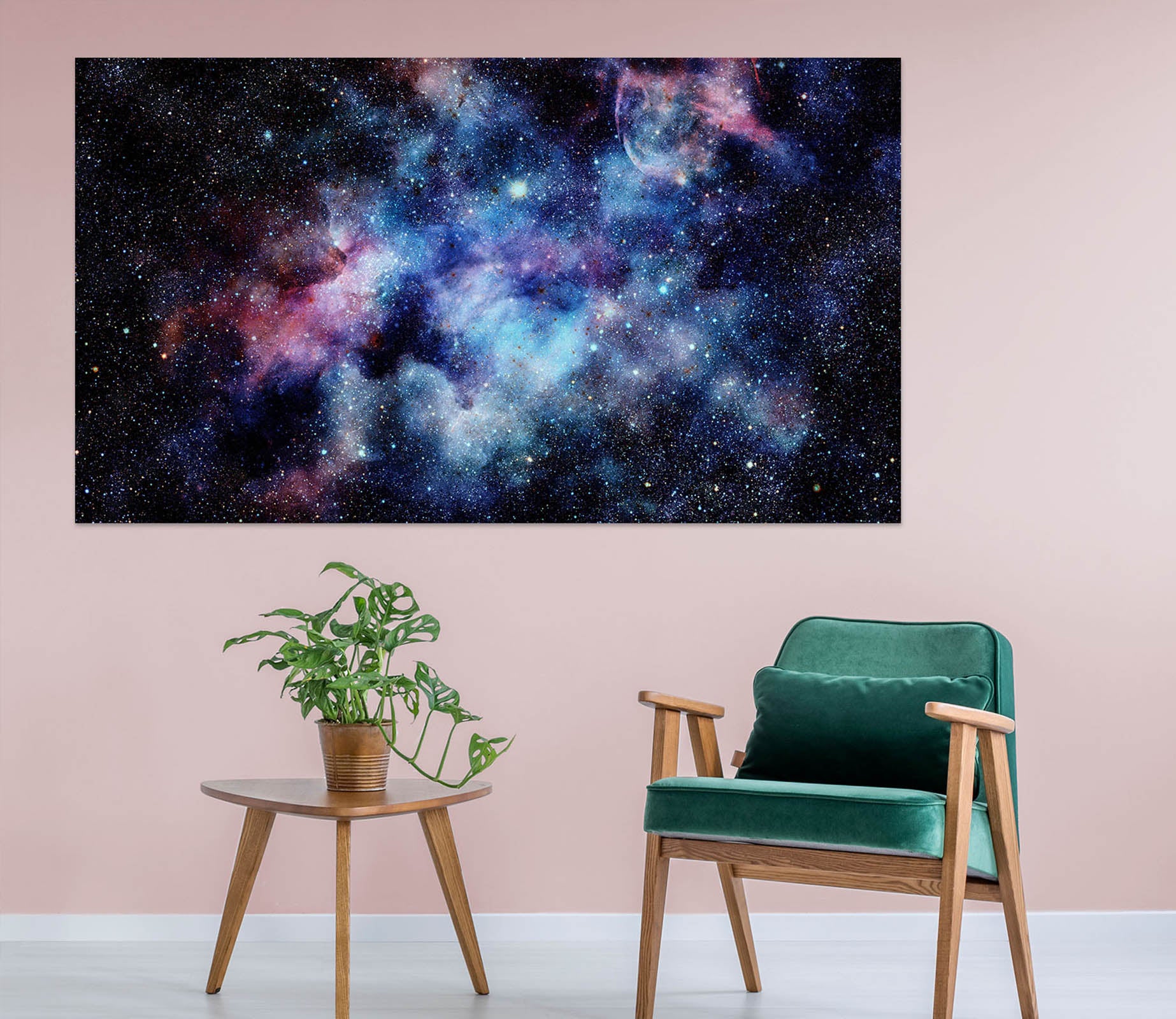 3D Blue Galaxy 1090 Wall Sticker