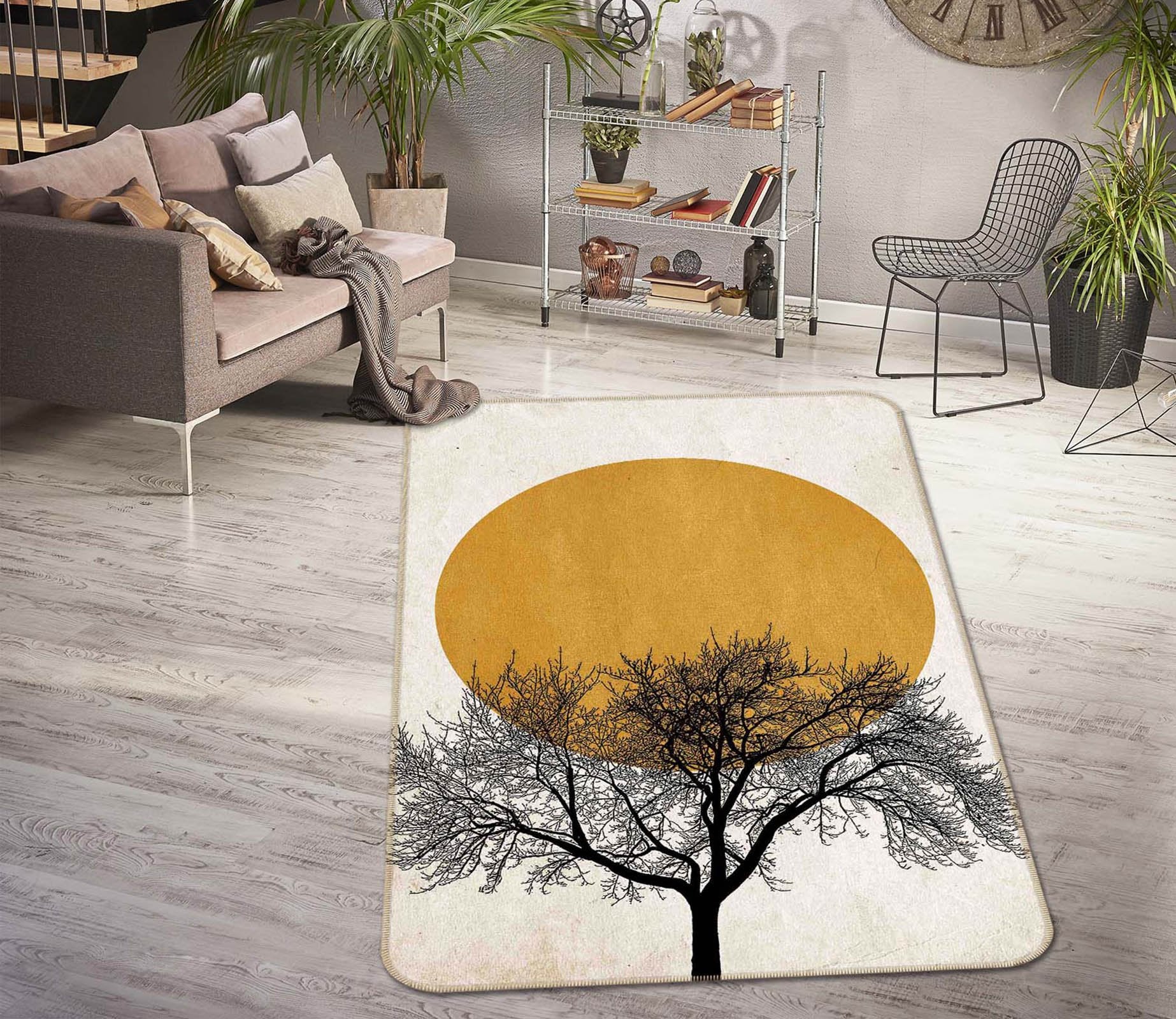 3D Black Wind 1028 Boris Draschoff Rug Non Slip Rug Mat Mat AJ Creativity Home 