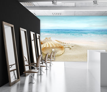 3D Beach Pearl Shell 052 Wall Murals