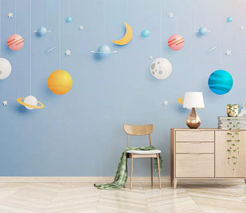 3D Moon Planet WC467 Wall Murals