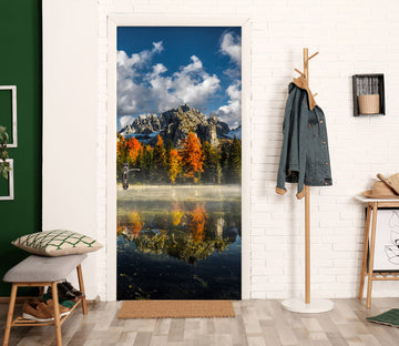 3D Sky Forest Lake 119227 Marco Carmassi Door Mural