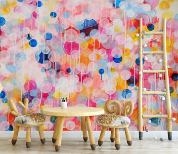 3D Color Polka Dot Circle 12134 Misako Chida Wall Mural Wall Murals