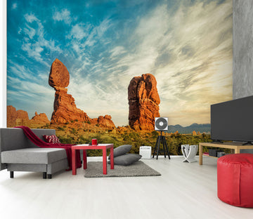 3D Stone Cloud 5206 Beth Sheridan Wall Mural Wall Murals