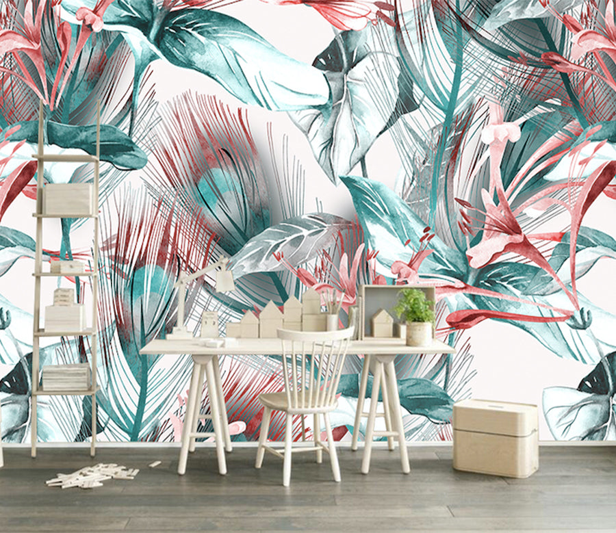 3D Plumeria Flower WG146 Wall Murals