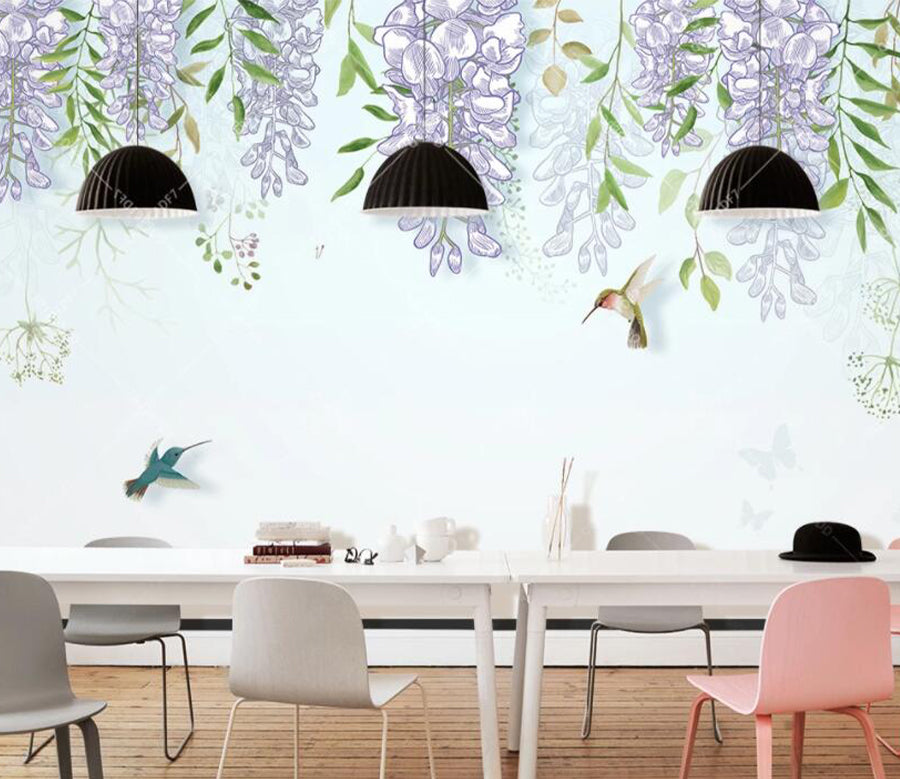 3D Vine Flower WG727 Wall Murals