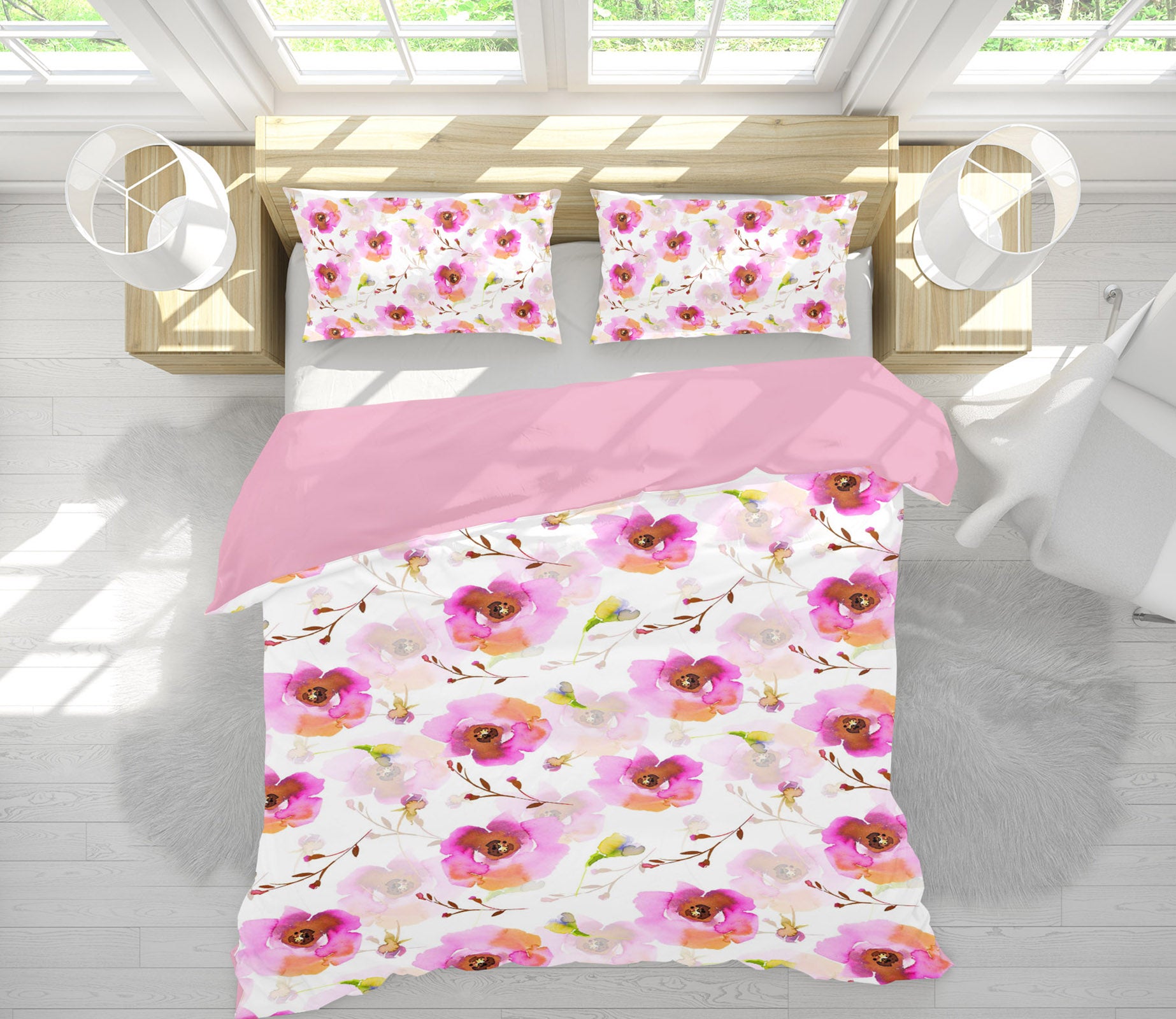 3D Graffiti Flowers 063 Uta Naumann Bedding Bed Pillowcases Quilt