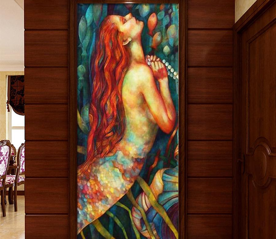 3D Long Hair Lady 508 Wall Murals Wallpaper AJ Wallpaper 2 