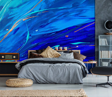 3D Navy Blue 111 Skromova Marina Wall Mural Wall Murals