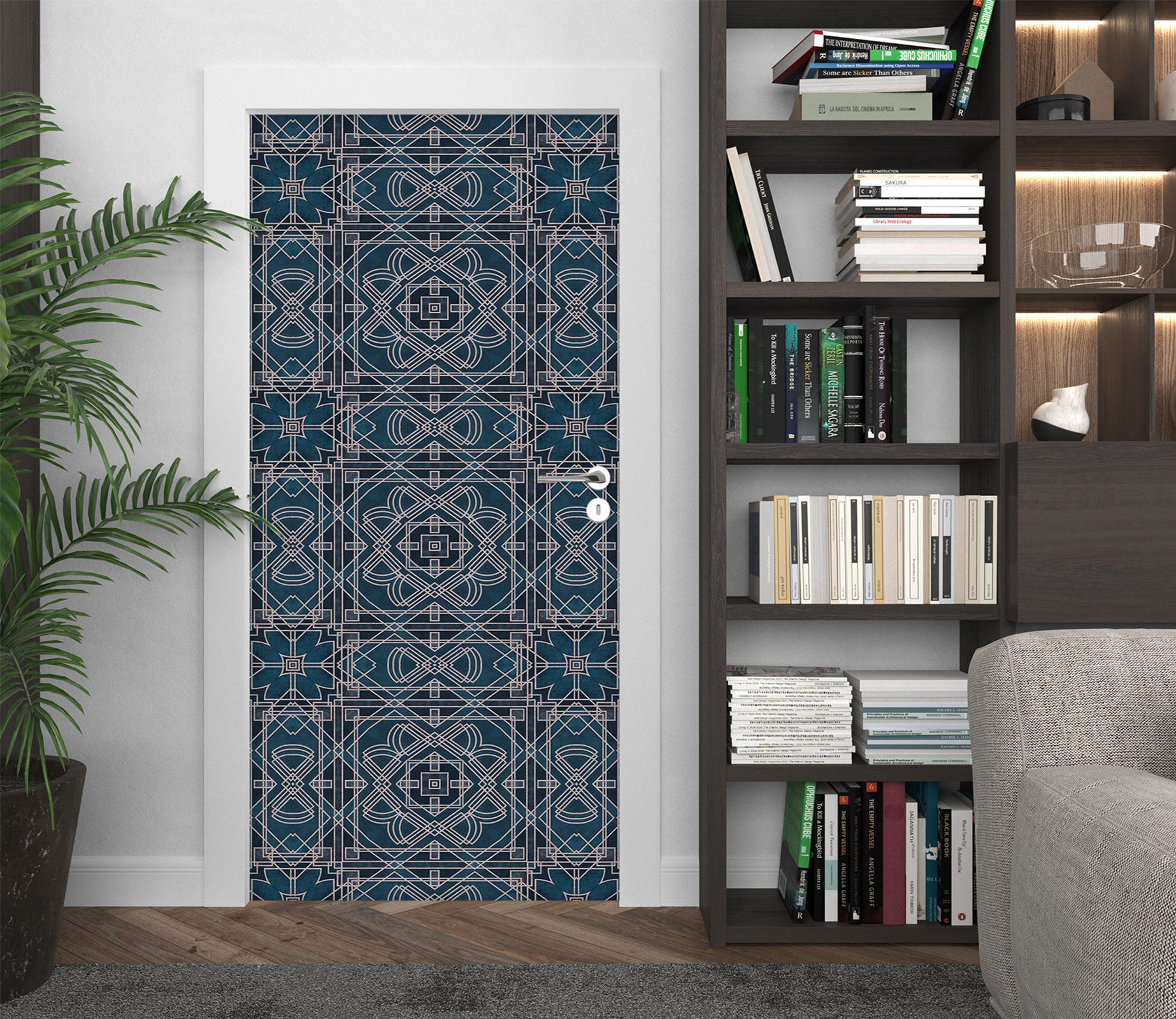 3D Dark Blue Texture 10272 Andrea Haase Door Mural