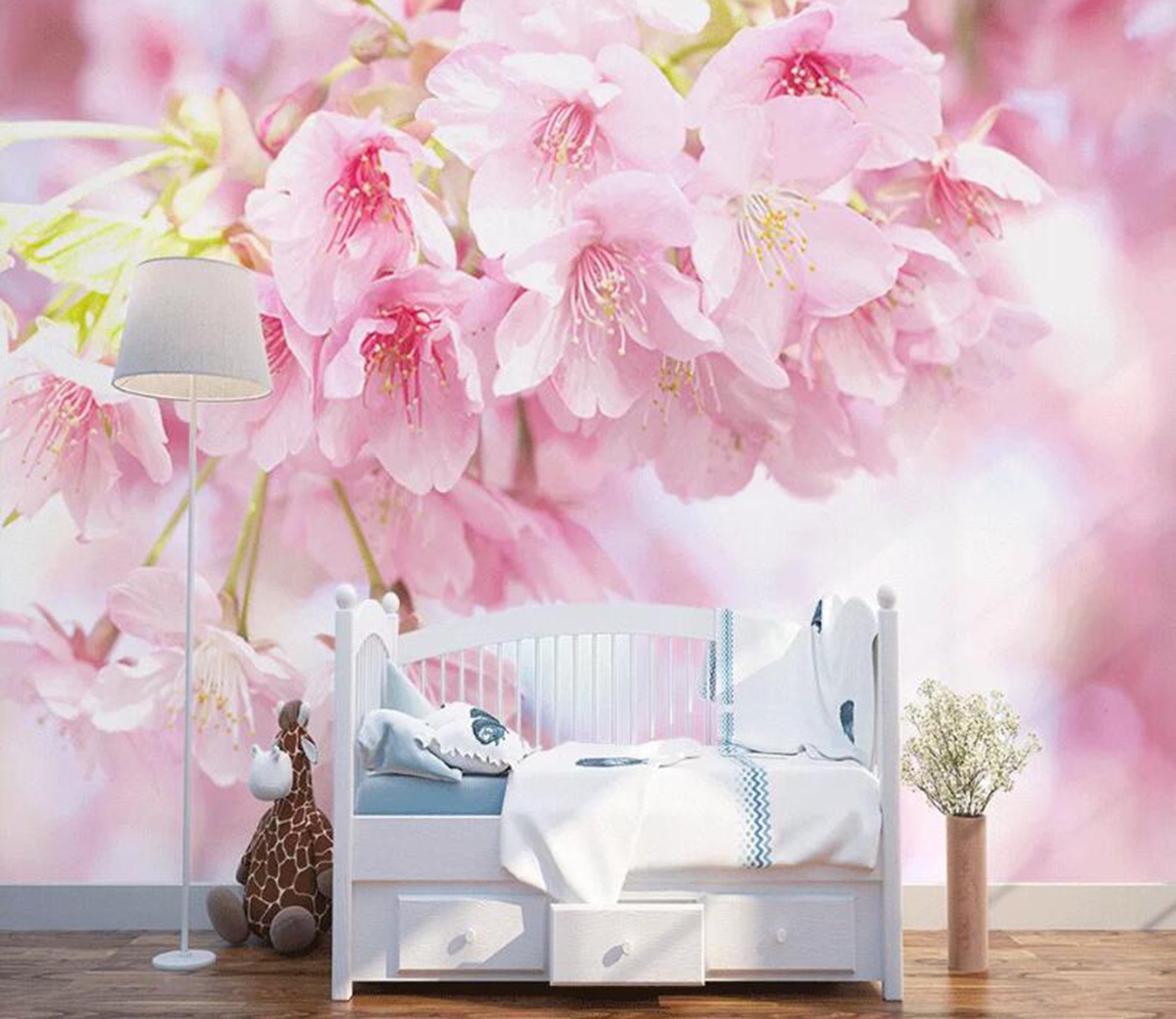 3D Pink Petals WC32 Wall Murals Wallpaper AJ Wallpaper 2 