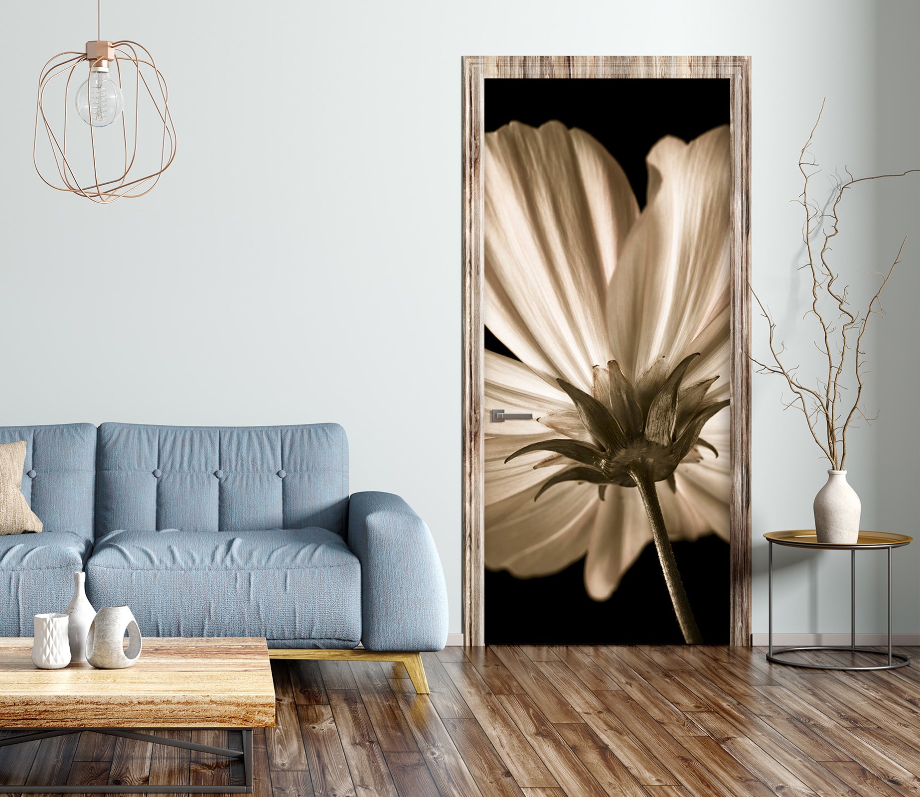 3D Artistic Petal 5015 Assaf Frank Door Mural