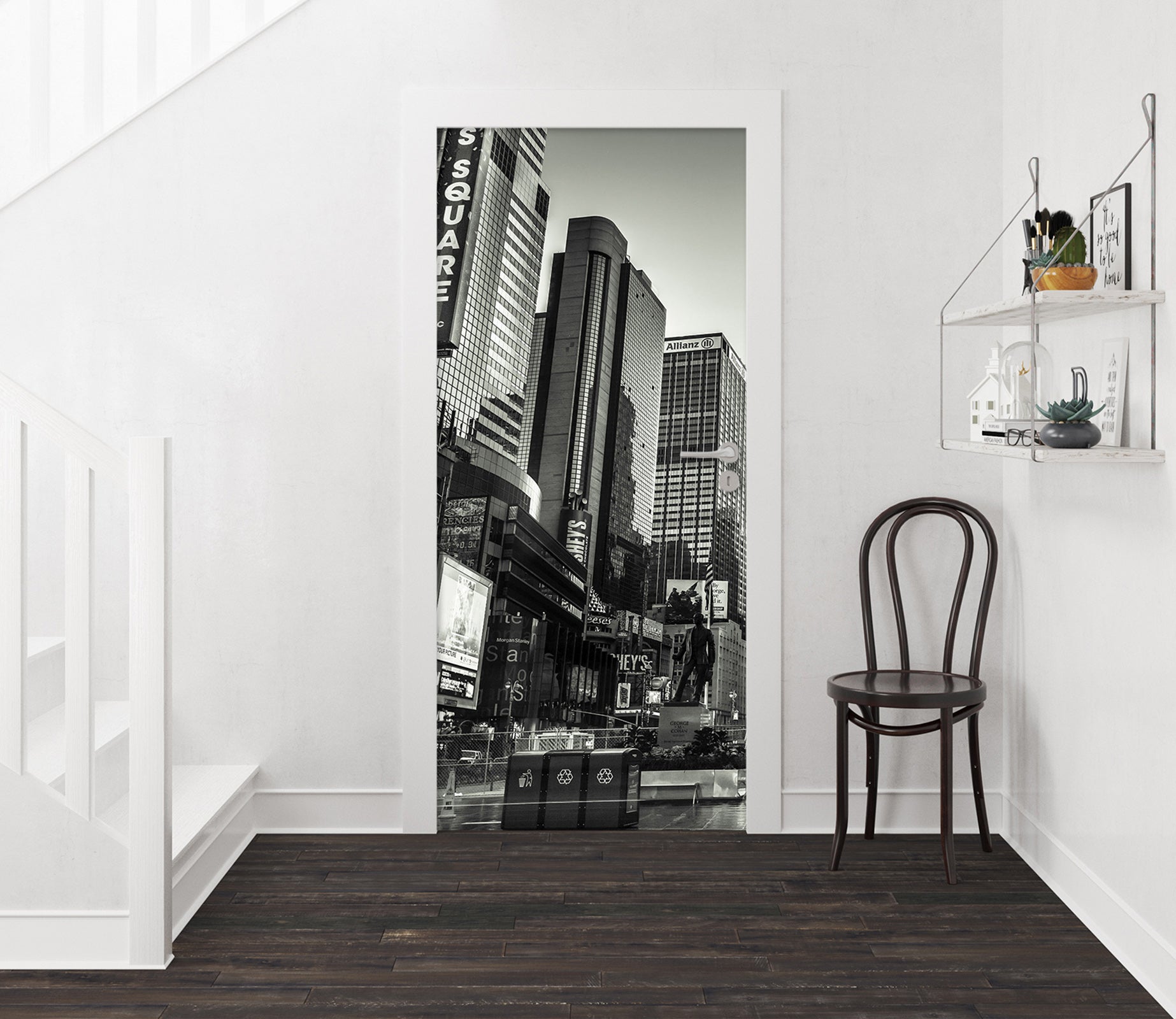 3D City Building 101139 Assaf Frank Door Mural