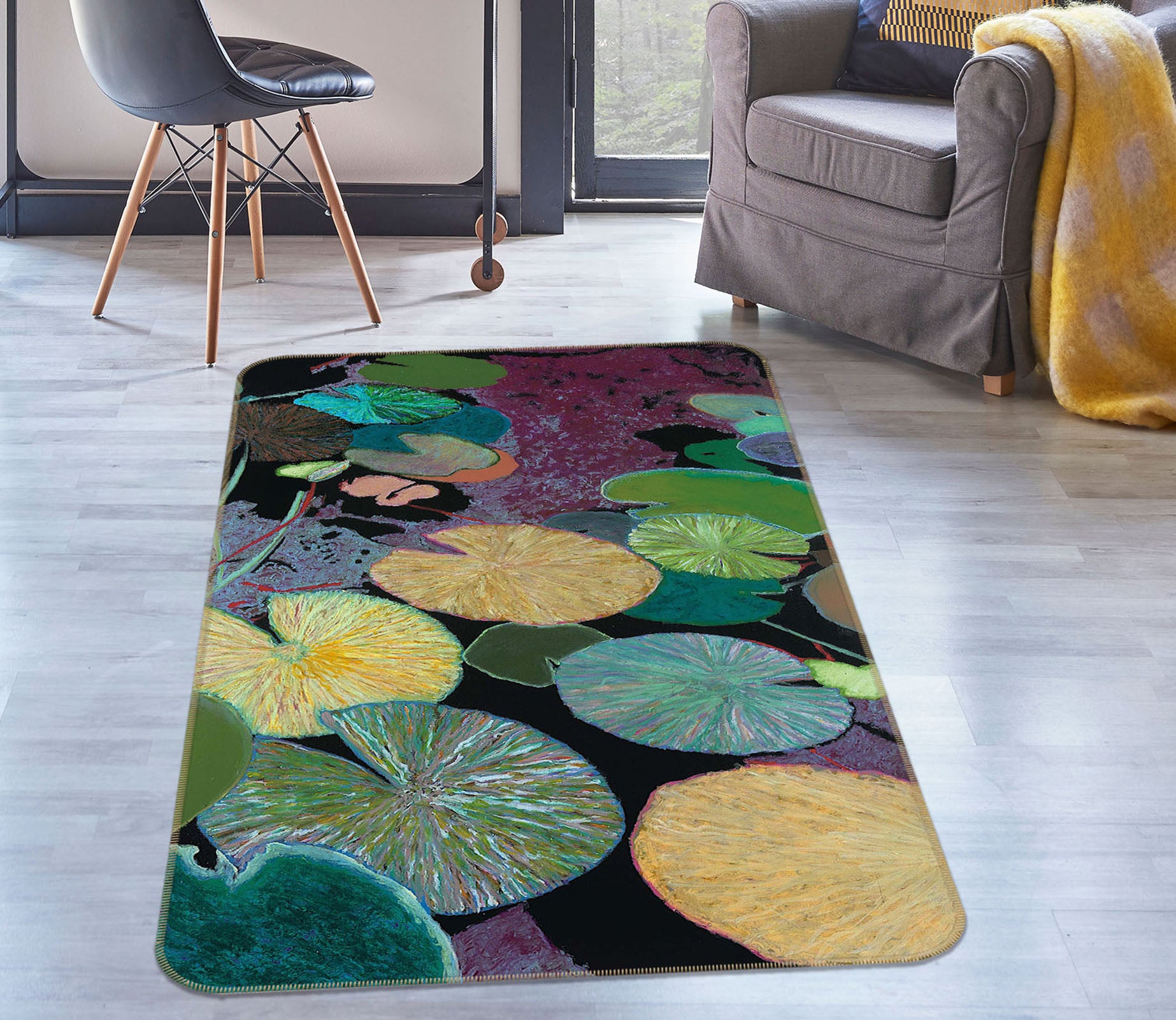 3D Secret Hideaway 3040 Allan P. Friedlander Rug Non Slip Rug Mat