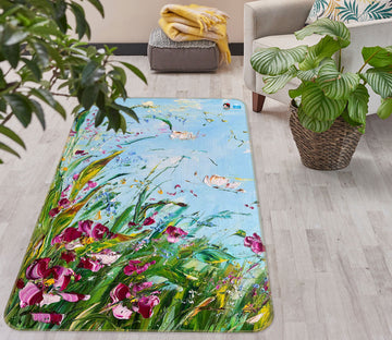 3D Garden Leaves 1196 Skromova Marina Rug Non Slip Rug Mat