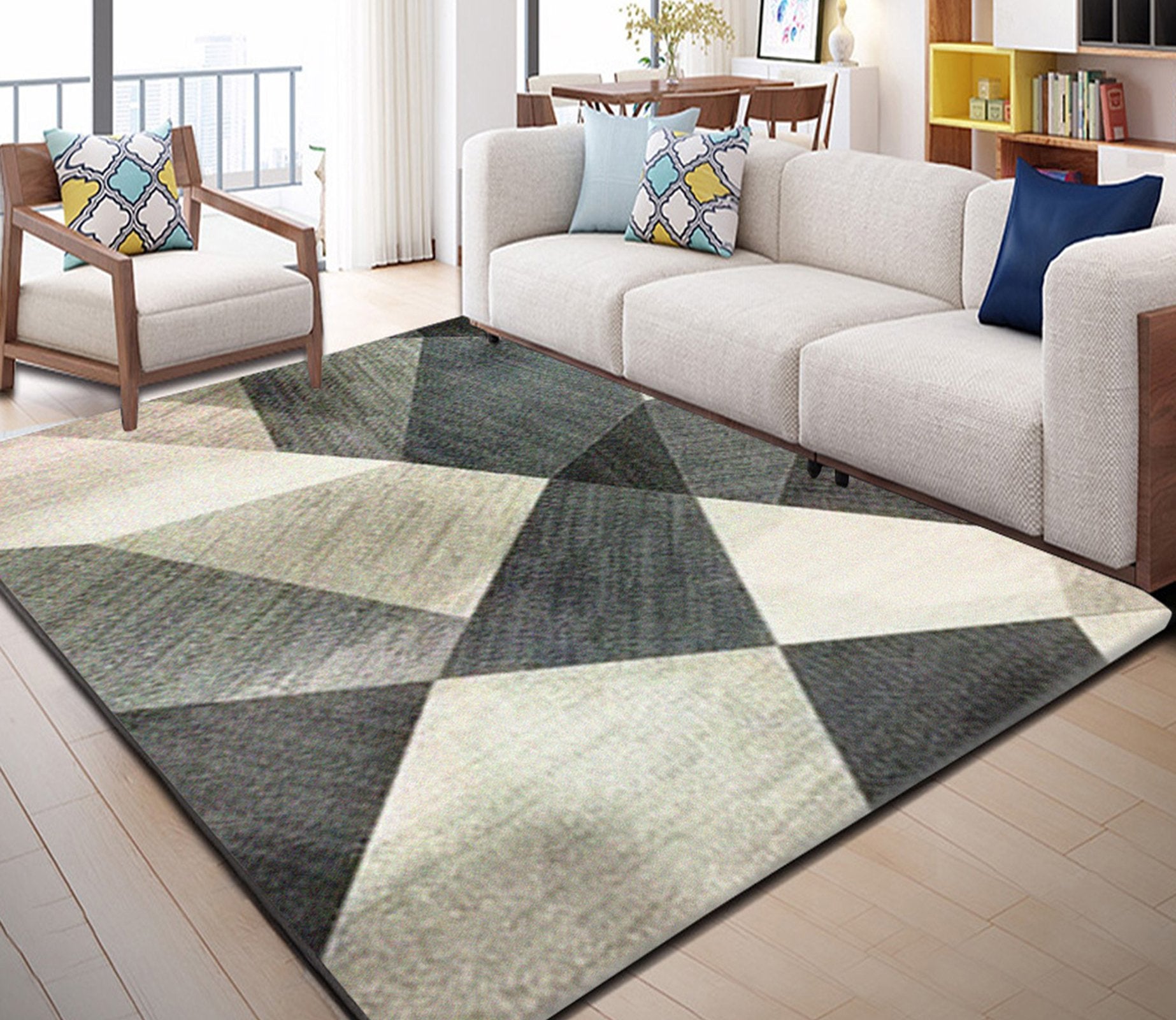 3D Irregular Geometry WG039 Non Slip Rug Mat Mat AJ Creativity Home 