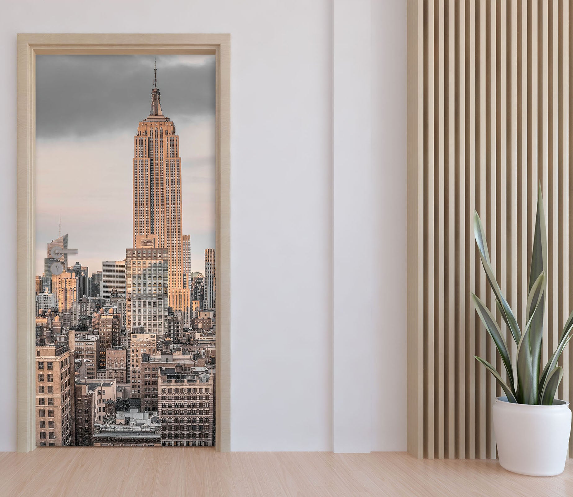 3D Modern City 5040 Assaf Frank Door Mural