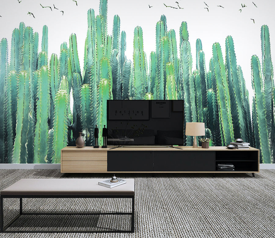 3D Cactus Cluster WG063 Wall Murals