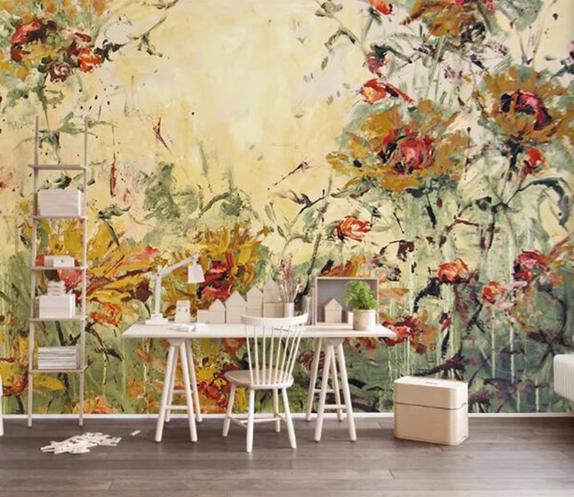 3D Doodle Flowers WG36 Wall Murals Wallpaper AJ Wallpaper 2 