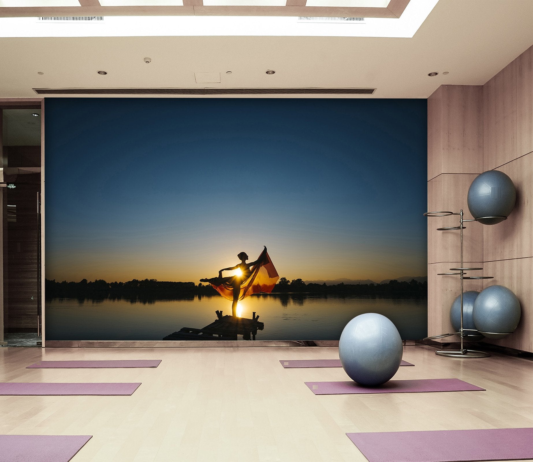 3D Ballerina Sunset 008 Wall Murals Wallpaper AJ Wallpaper 2 