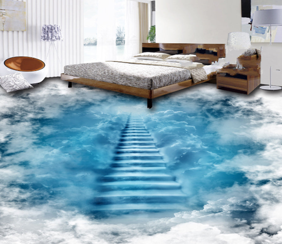 3D Sky Road 468 Floor Mural  Wallpaper Murals Rug & Mat Print Epoxy waterproof bath floor