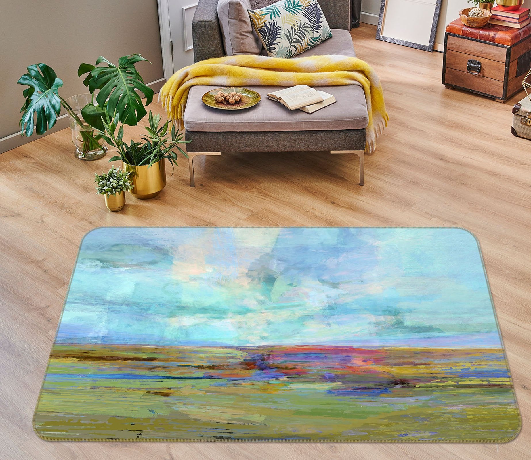 3D Beautiful Steppe 1017 Michael Tienhaara Rug Non Slip Rug Mat Mat AJ Creativity Home 