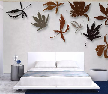 3D Maple Leaf WC552 Wall Murals