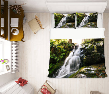 3D Waterfall 67107 Bed Pillowcases Quilt