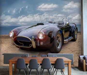 3D Beach Sports Car 90200 Alius Herb Wall Mural Wall Murals