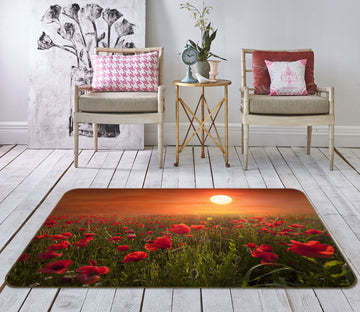 3D Sunset Garden 1116 Marco Carmassi Rug Non Slip Rug Mat