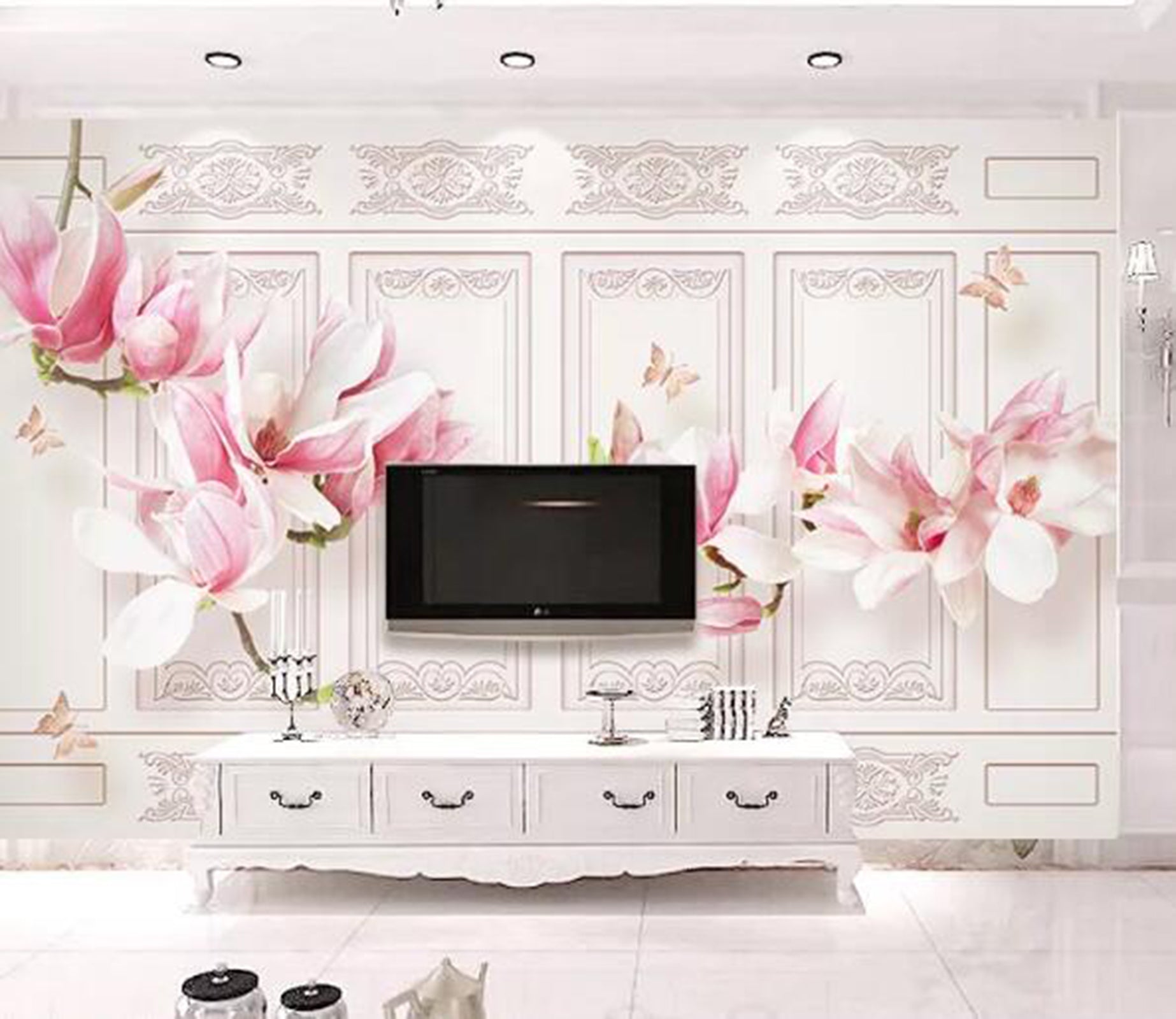 3D Peach Blossom WG92 Wall Murals Wallpaper AJ Wallpaper 2 