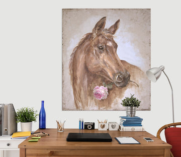 3D Rose Horse 018 Debi Coules Wall Sticker