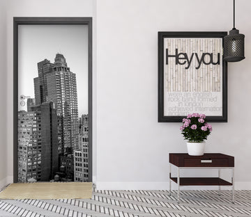 3D Grey High Building 101155 Assaf Frank Door Mural