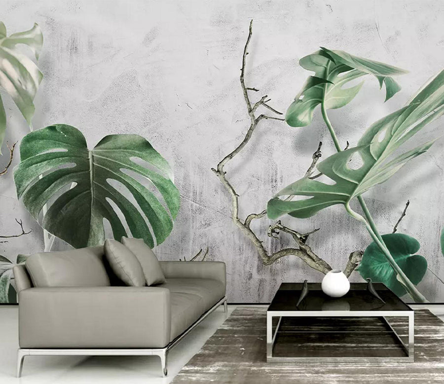 3D Branch Leaves WC386 Wall Murals