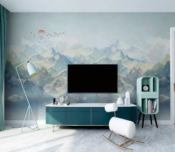 3D Mountain Canyon WC2560 Wall Murals