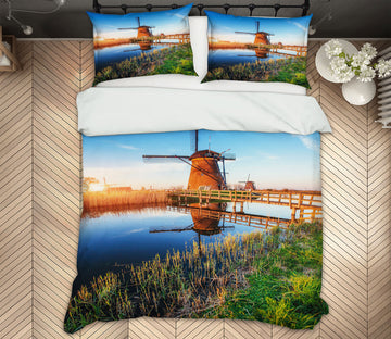 3D Windmill 67150 Bed Pillowcases Quilt