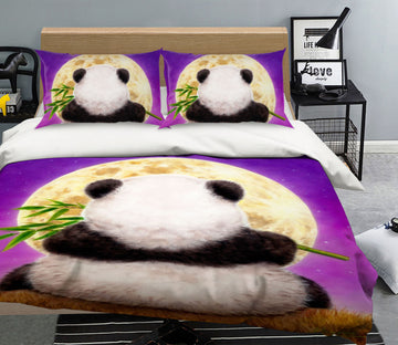 3D Panda Back View 5845 Kayomi Harai Bedding Bed Pillowcases Quilt Cover Duvet Cover