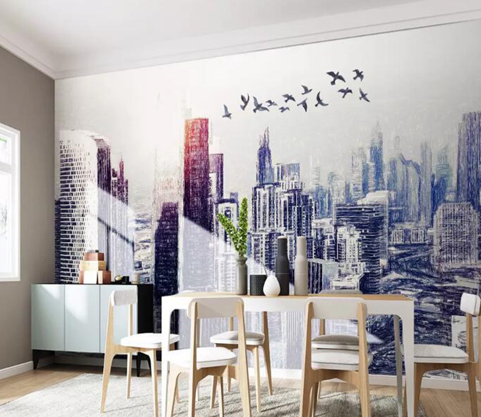 3D High Building WG50 Wall Murals Wallpaper AJ Wallpaper 2 