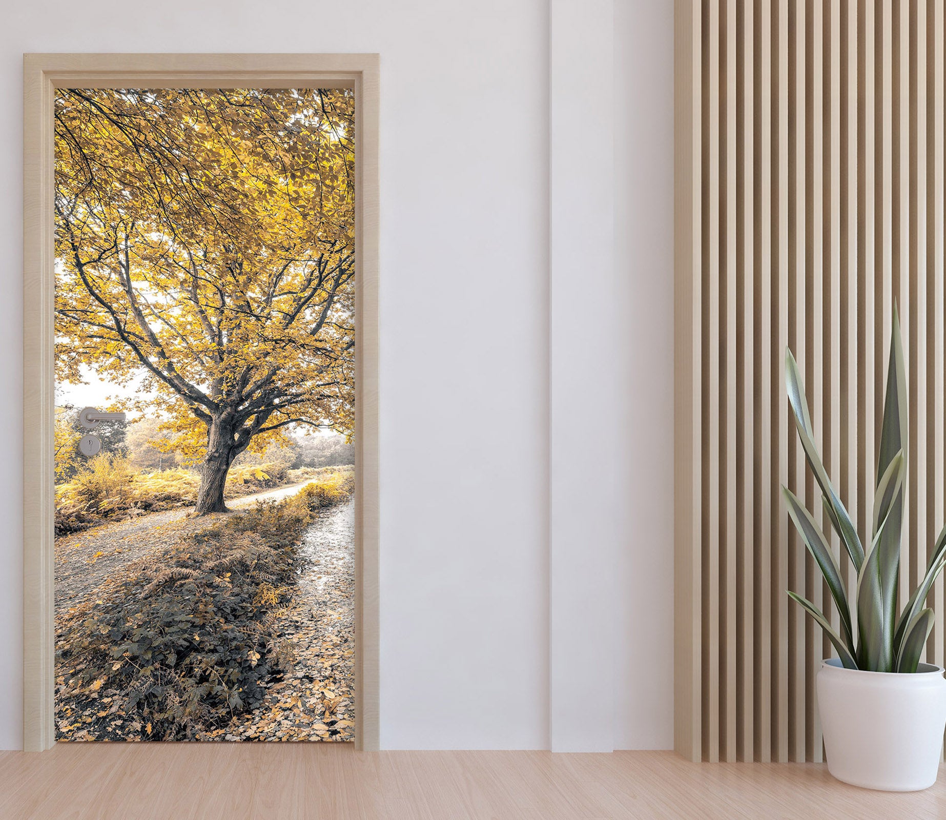 3D Trees Grass 101186 Assaf Frank Door Mural