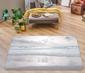 3D White Sea 121 Assaf Frank Rug Non Slip Rug Mat